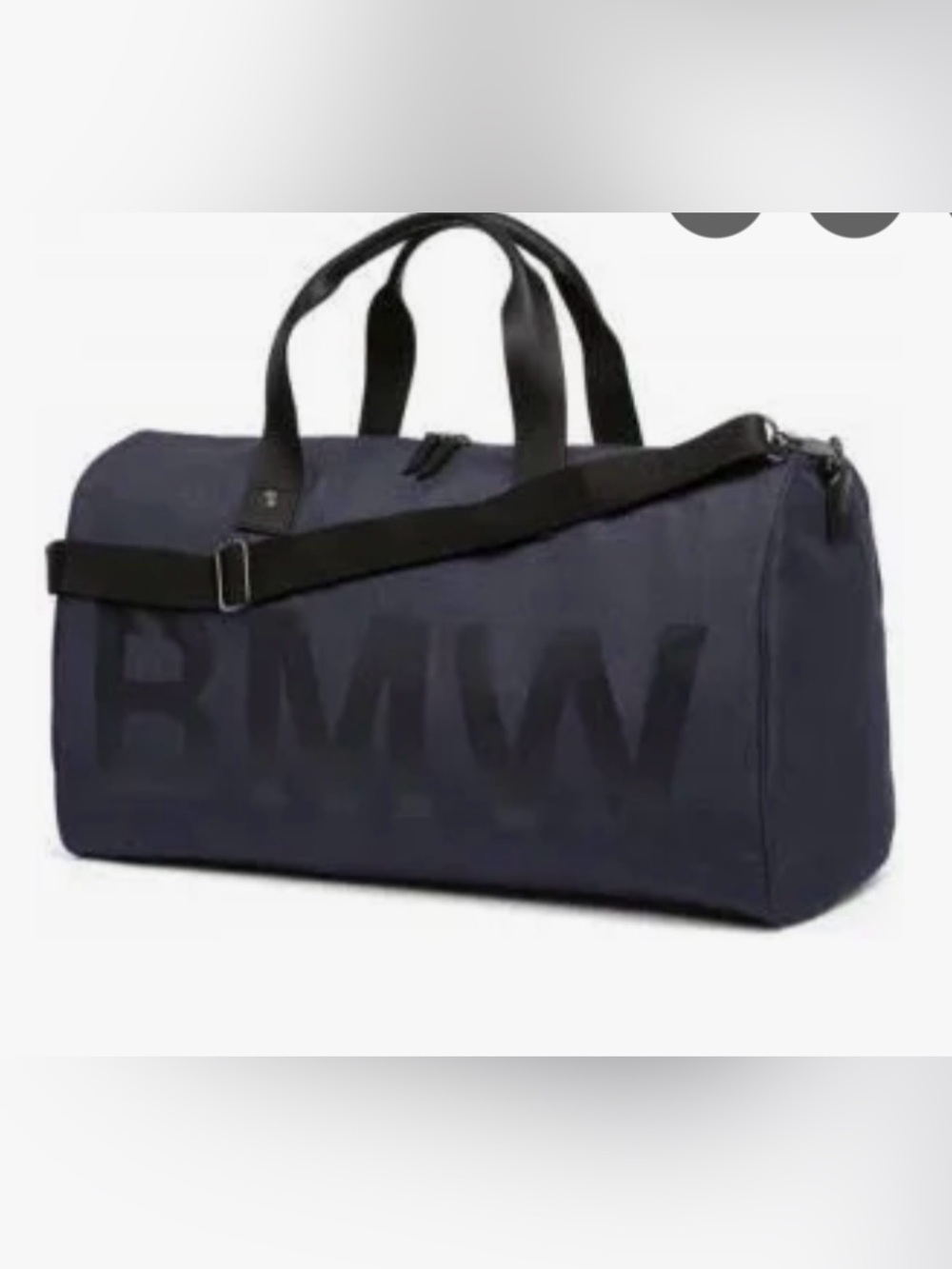 BMW Men's Carry on Crossbody Overnight Weekender Gym Duffel Bag. Rare & Unique.